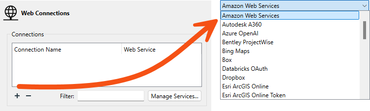 Adding a Web Connection